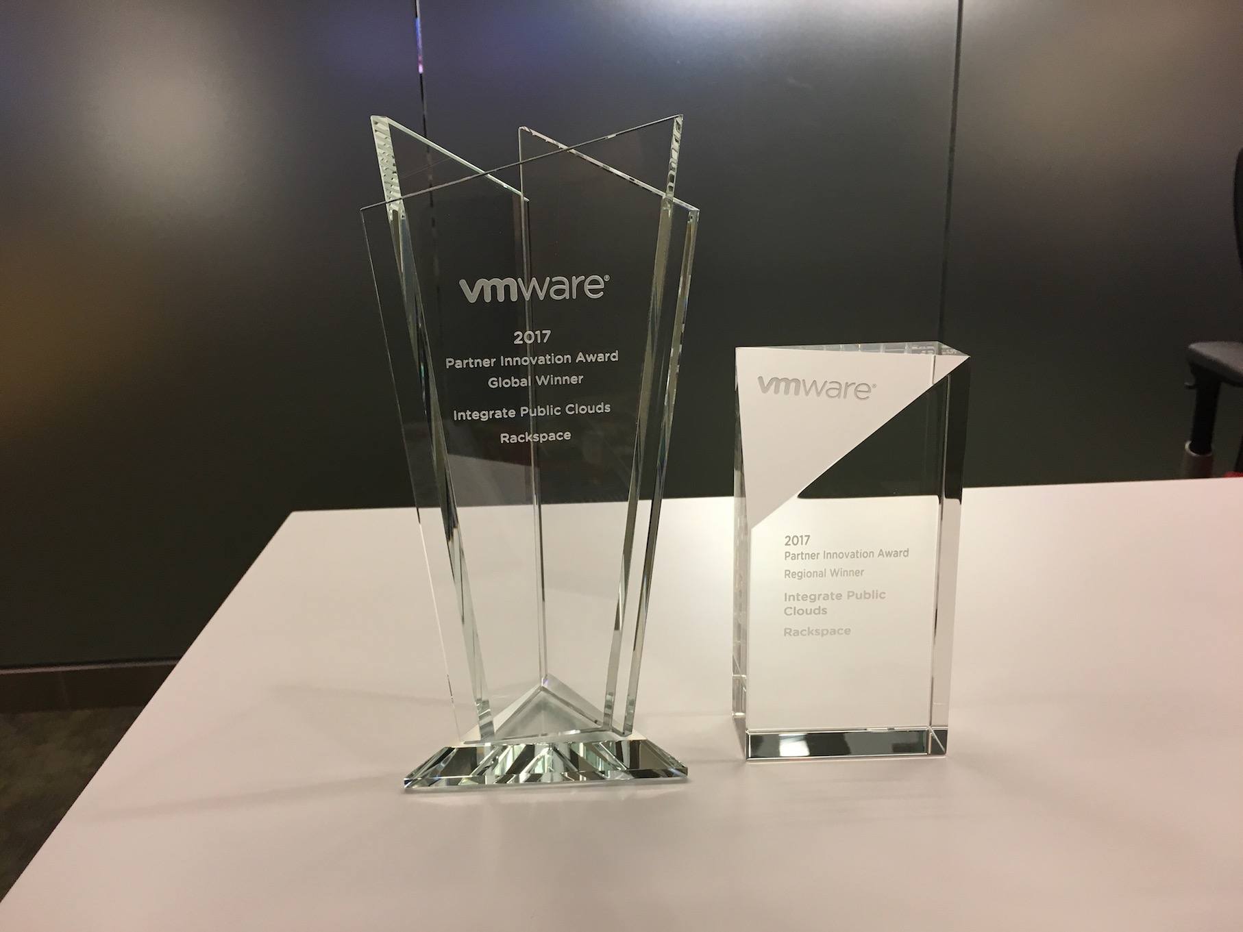 VMware Honors Rackspace for Accelerating Enterprises' Journey to the Cloud